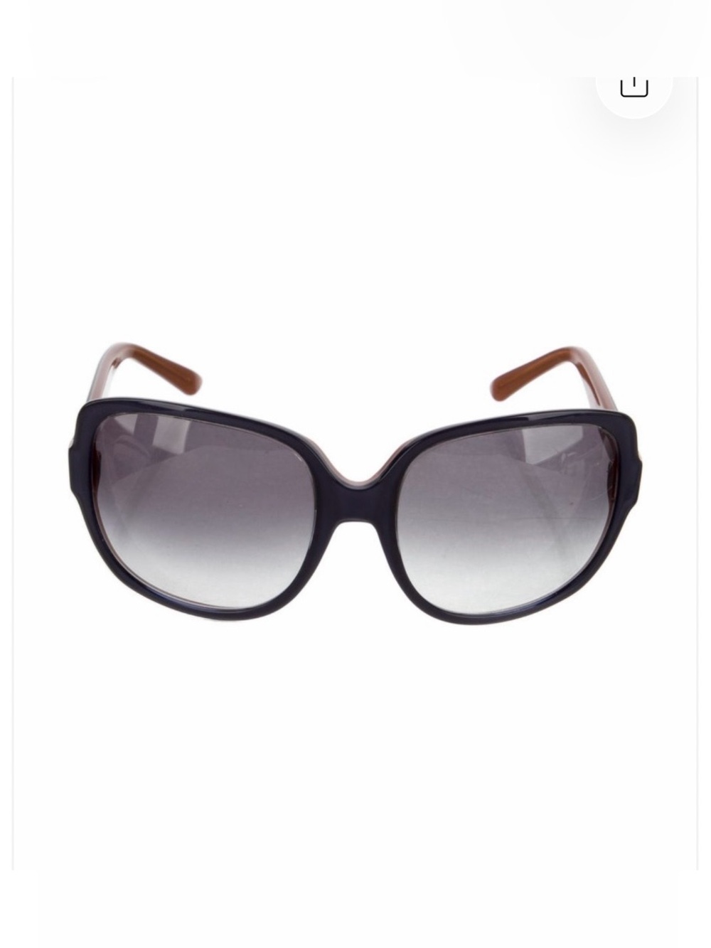 CHRISTIAN DIOR Blue/Brown Gradient Oversized Women's Sunglasses - PRISTINE Cond